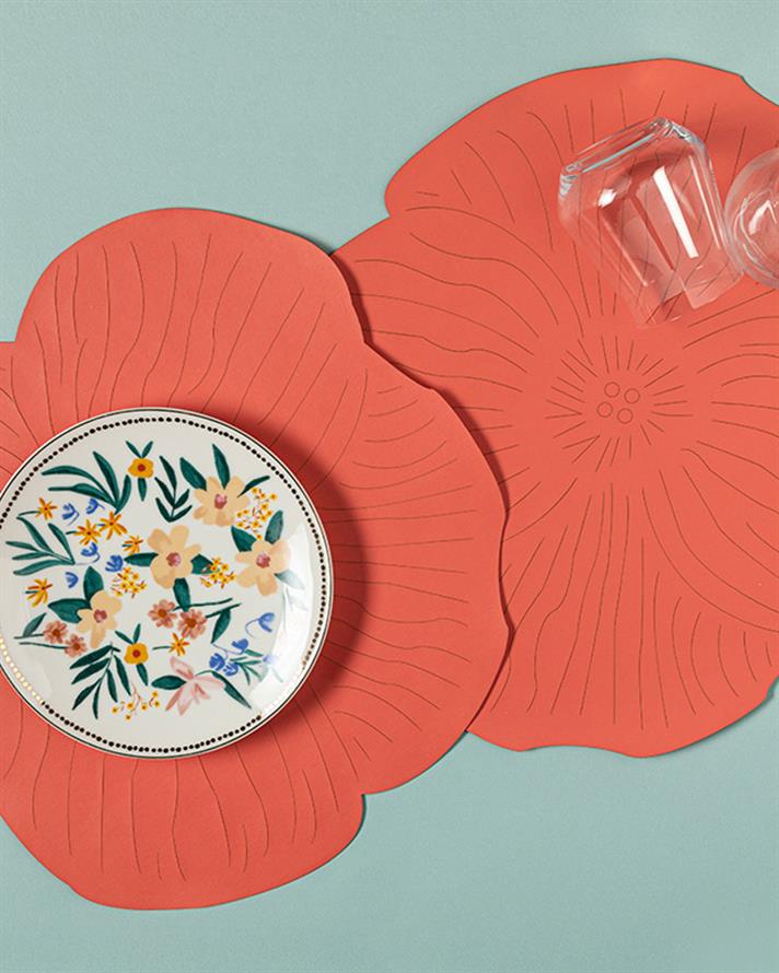 Blossom Suni Deri 2li Amerikan Servis Açık Pembe