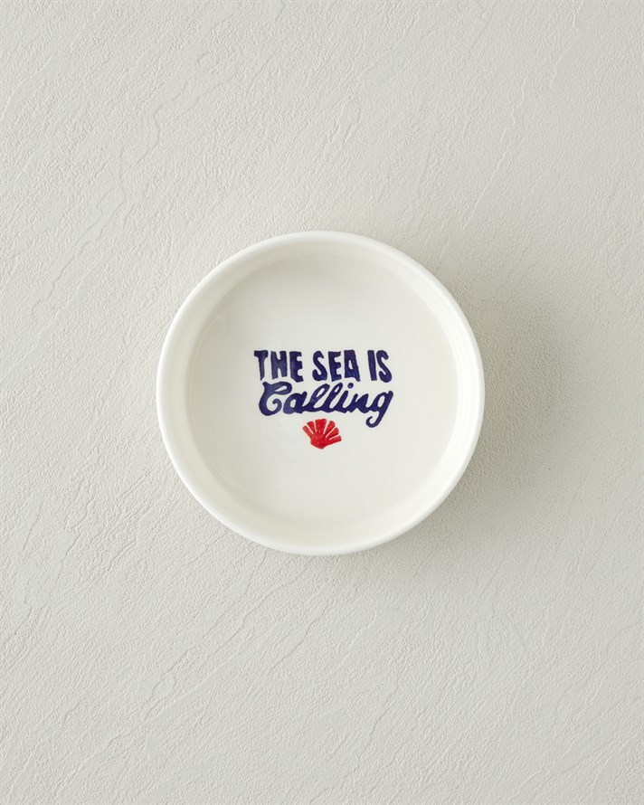 Blue Call Seramik Kase 13 cm Lacivert-Kırmızı