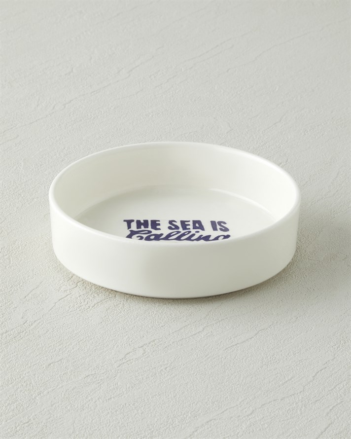 Blue Call Seramik Kase 13 cm Lacivert-Kırmızı