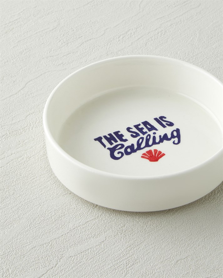 Blue Call Seramik Kase 13 cm Lacivert-Kırmızı