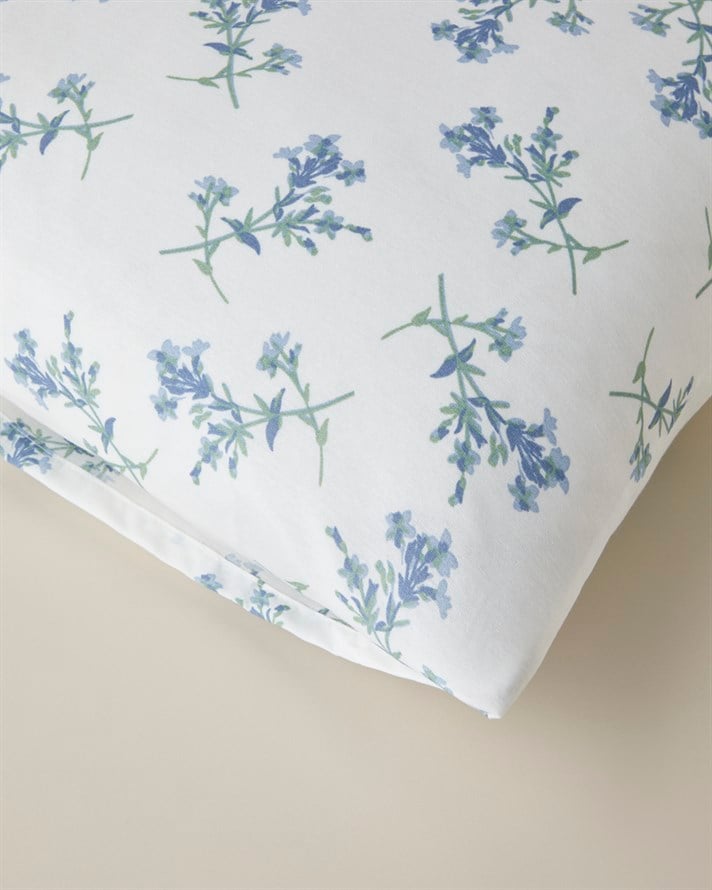 Blue Spring Kolay Ütülenir 2li Yastık Kılıfı 50x70 cm Mavi