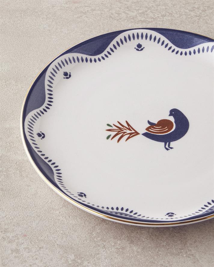 Blue Vista Seramik Pasta Seti 18 Parça 6 Kişilik Lacivert