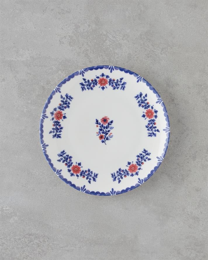 Bluebell Porselen Yemek Takımı 24 Parça 6 Kişilik Mavi