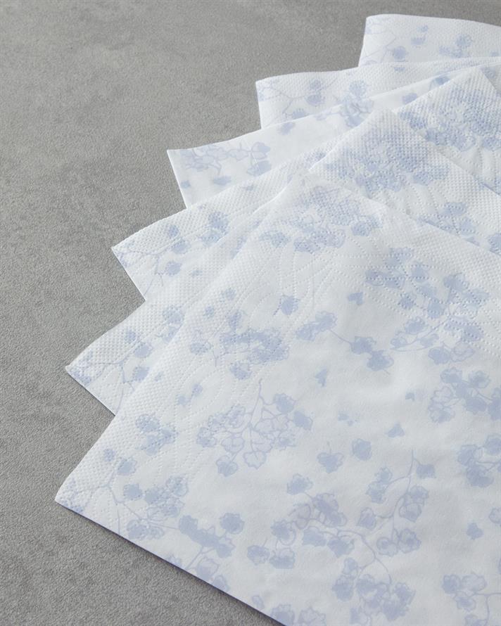 Bluvita 20li Kağıt Peçete 33x33 cm Mavi-Beyaz