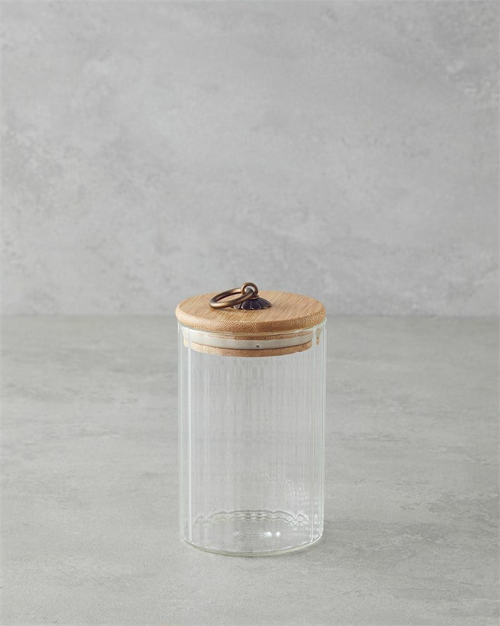 Bohem Line Cam Kavanoz 470 ml Şeffaf