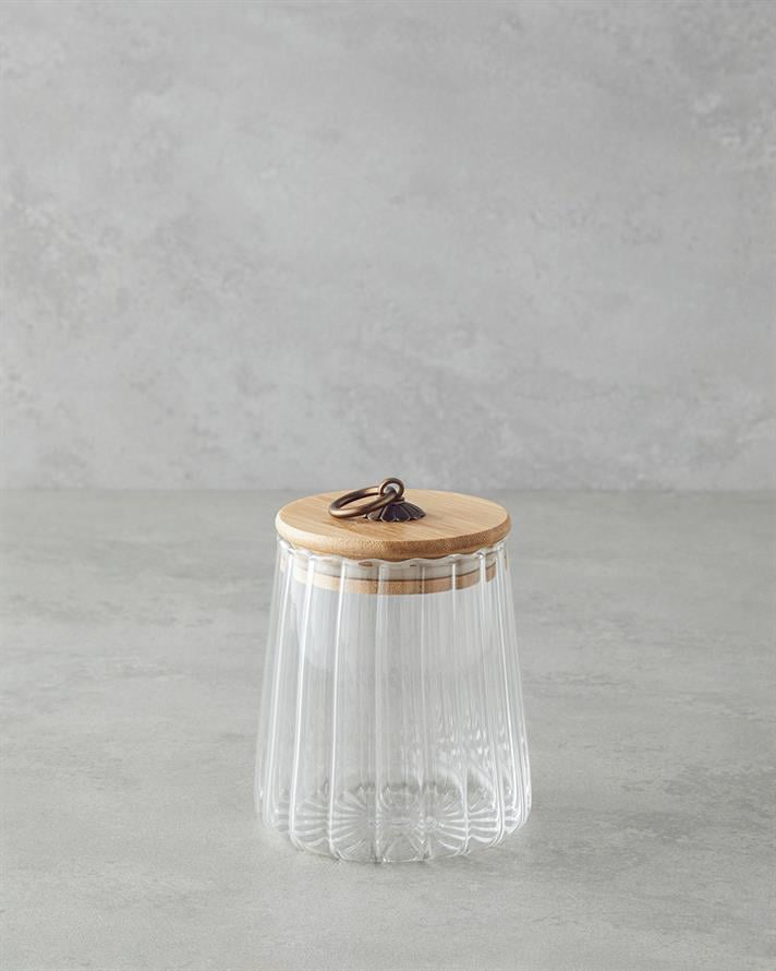 Bohem Line Cam Kavanoz 600 ml Şeffaf