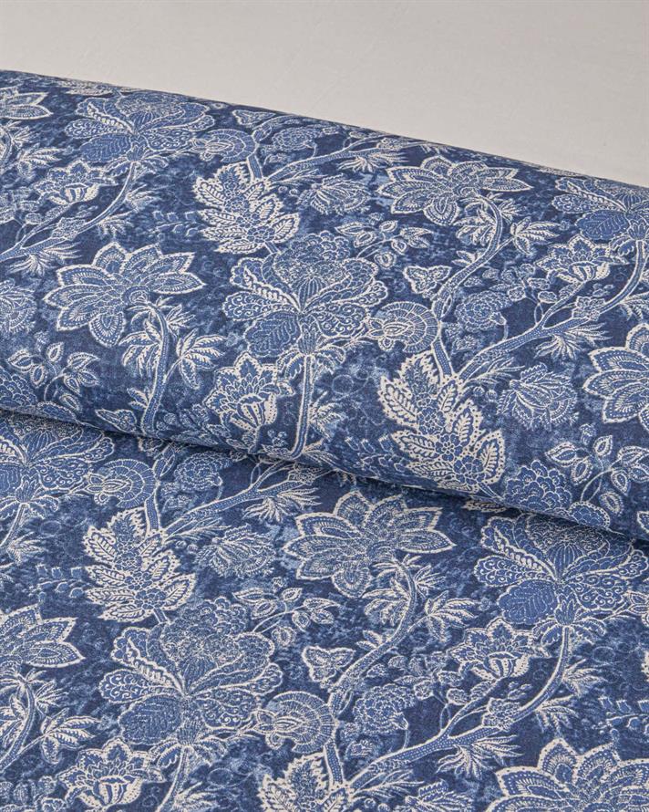 Boho Bloom Pamuk Tek Kişilik Nevresim Takımı 160x220 cm Lacivert