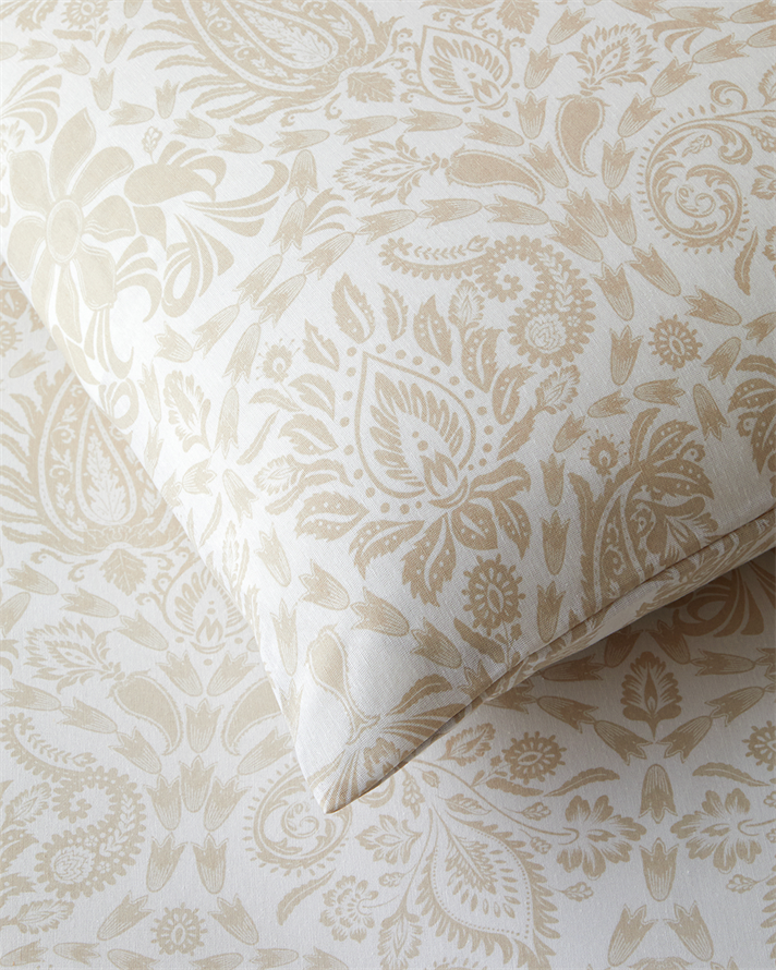 Boho Elegance Kolay Ütülenir Tek Kişilik Çarşaflı Nevresim Takımı 160x220 cm Bej