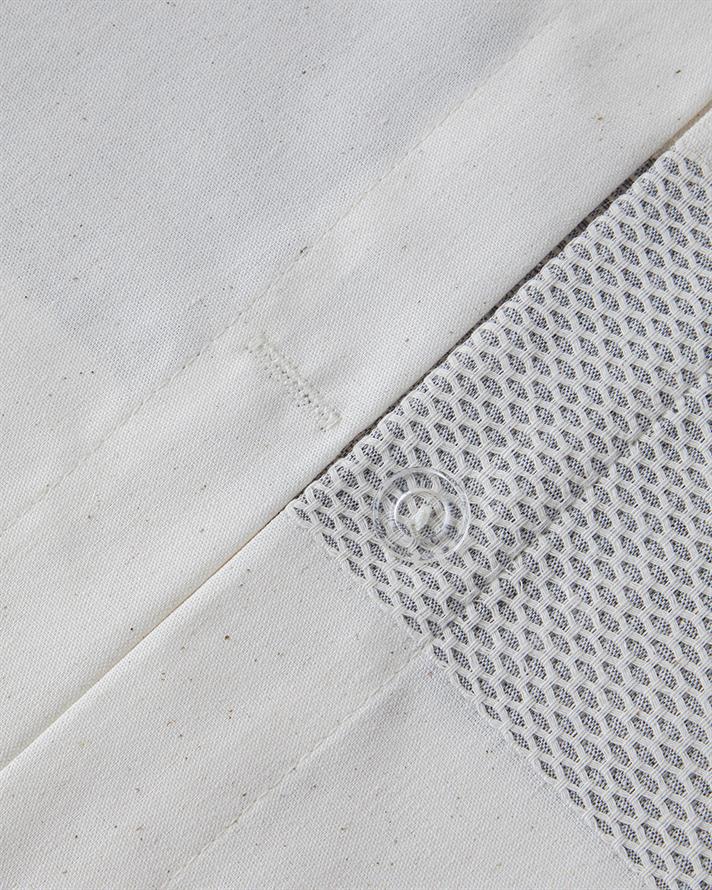 Bold Braid İpliği Boyalı Çift Kişilik Nevresim Takımı 200x220 cm Gri