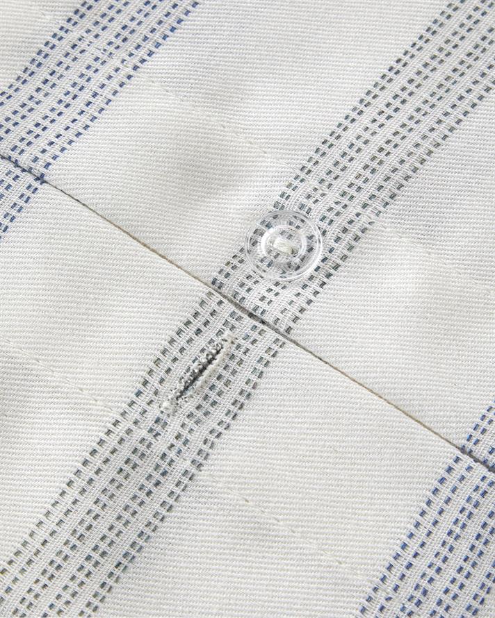 Bold Stitch İpliği Boyalı Tek Kişilik Nevresim Takımı 160x220 cm Lacivert-Yeşil