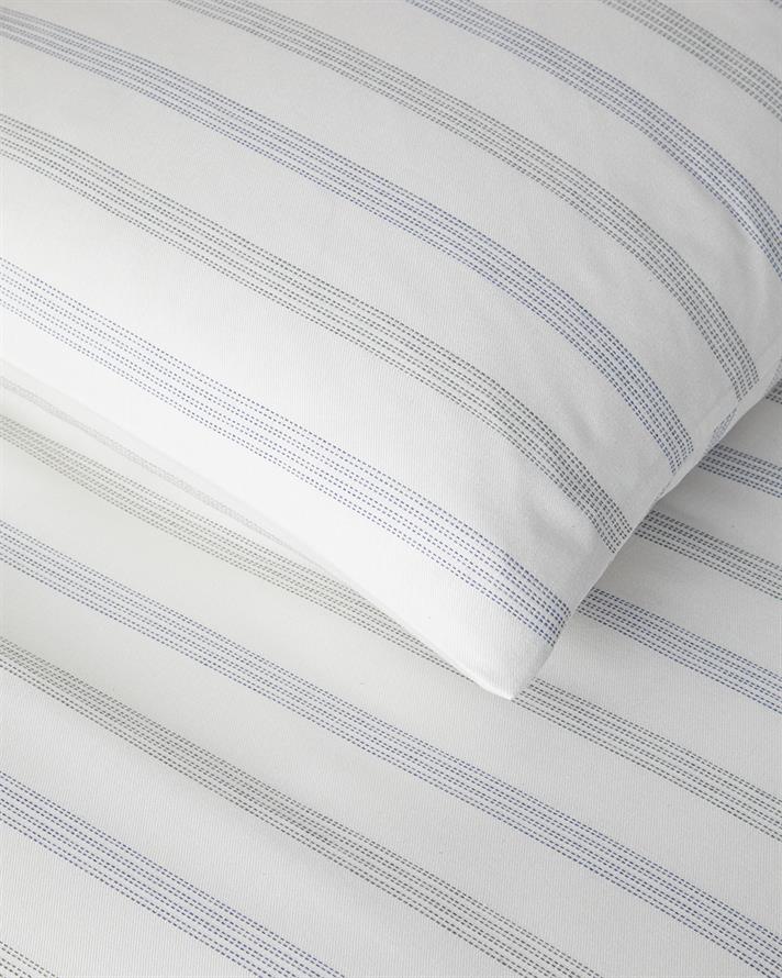 Bold Stitch İpliği Boyalı Tek Kişilik Nevresim Takımı 160x220 cm Lacivert-Yeşil