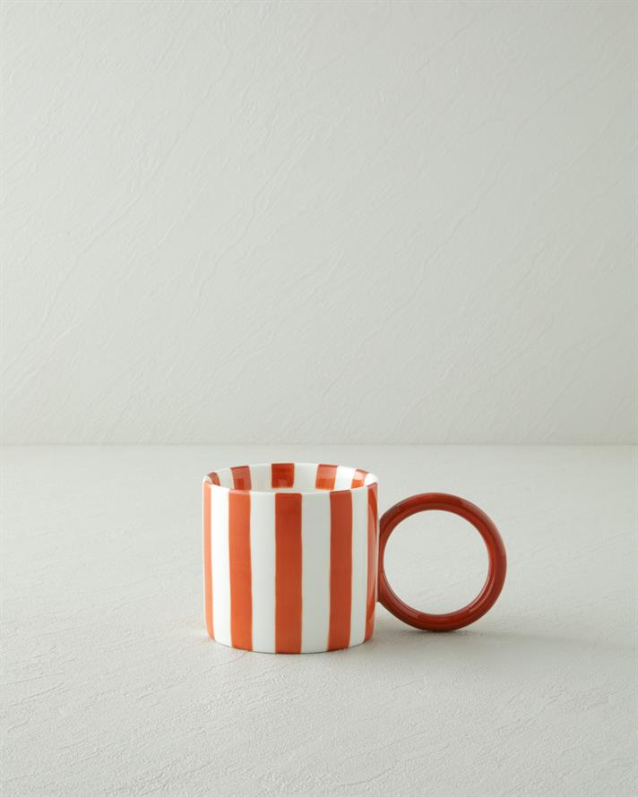 Boldy Lines New Bone China Kupa 350 ml Turuncu