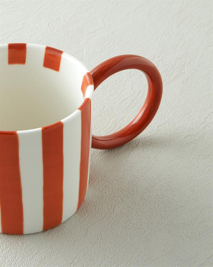 Boldy Lines New Bone China Kupa 350 ml Turuncu