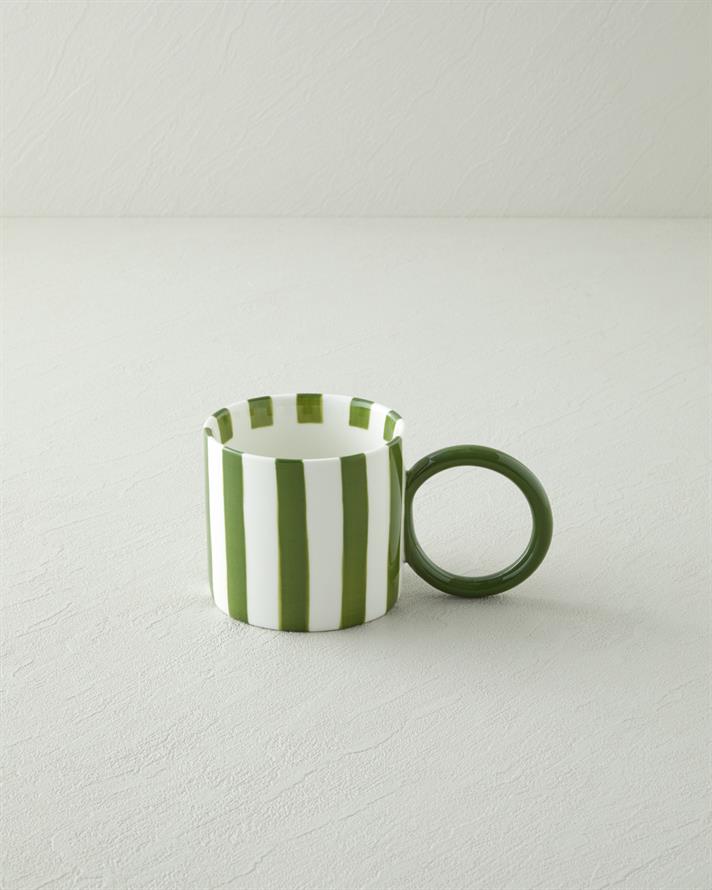 Boldy Lines New Bone China Kupa 350 ml Yeşil