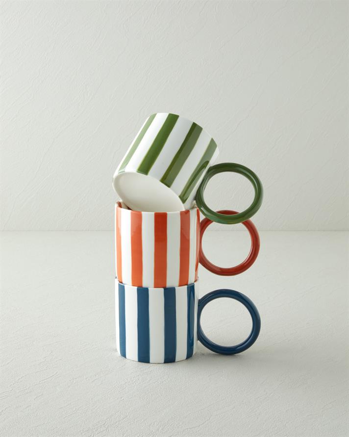 Boldy Lines New Bone China Kupa 350 ml Yeşil