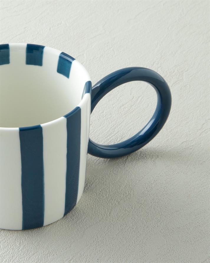 Boldy Lines New Bone China Kupa 350 ml Mavi