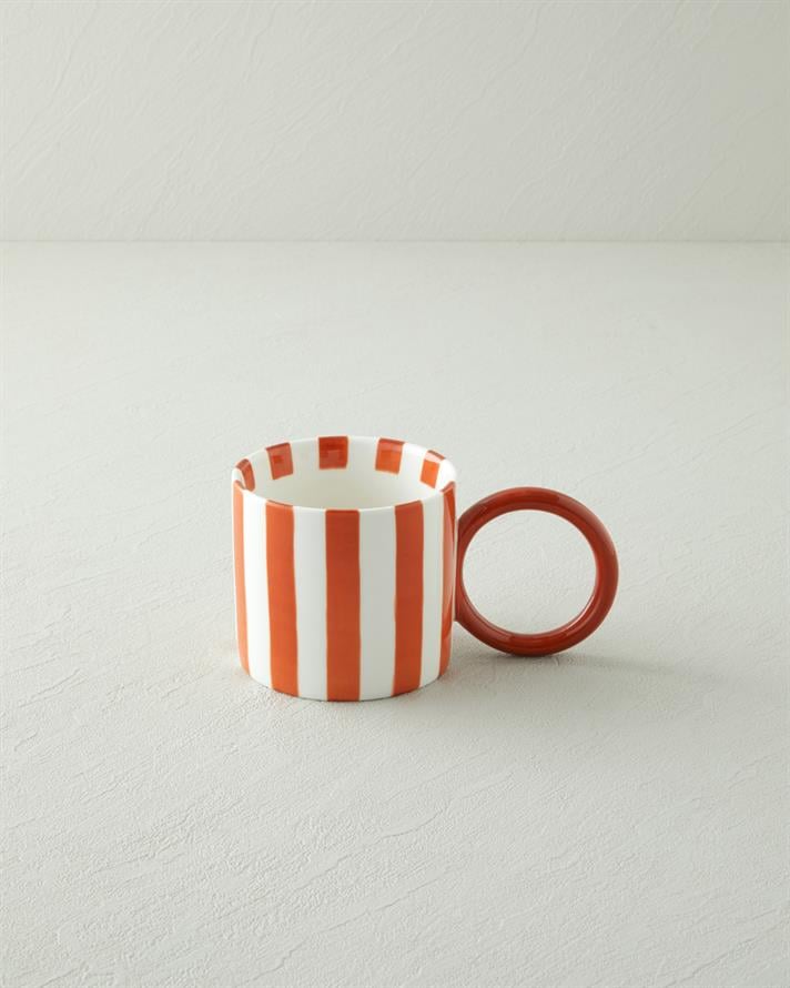 Boldy Lines New Bone China Kupa 350 ml Turuncu