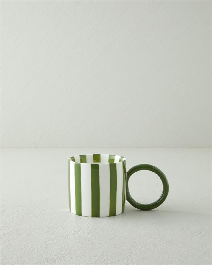 Boldy Lines New Bone China Kupa 350 ml Yeşil