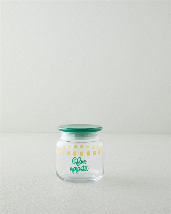 Bon Appetit Cam Kavanoz 500 ml Yeşil