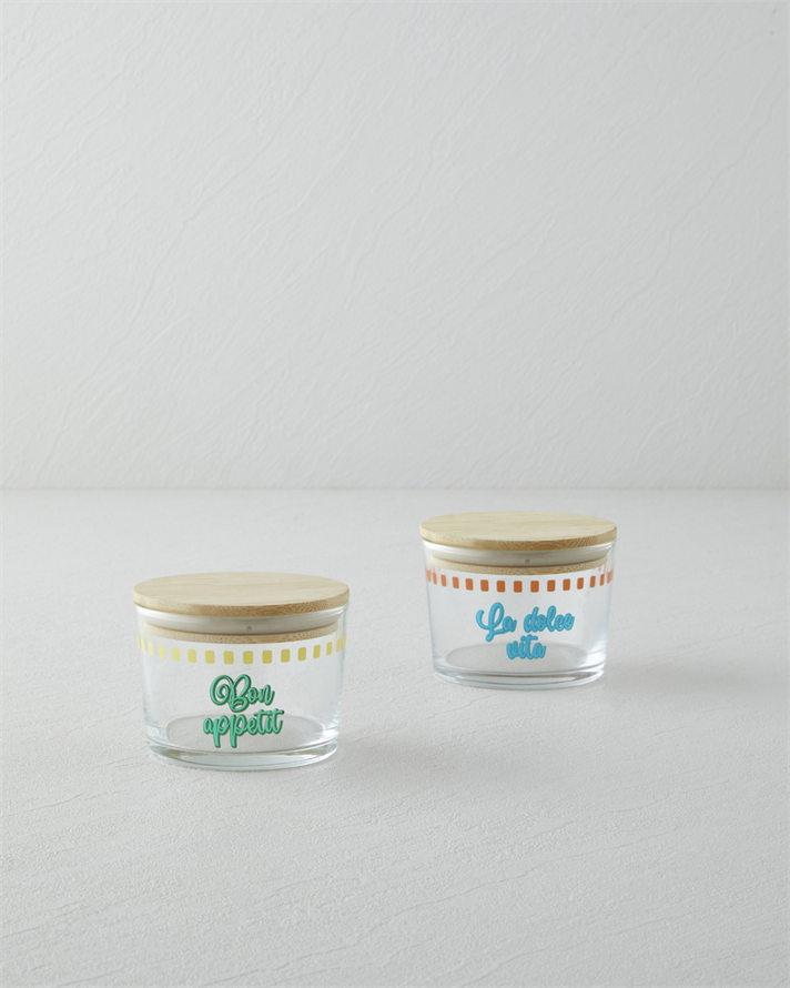 Bon Vita Cam 2li Baharatlik 220 ml - 220 ml Mavi-yeşil