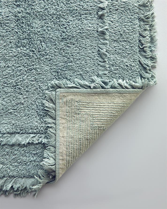 Bona Pamuklu Banyo Paspası Seti 60x90 + 40x60 cm Koyu Yeşil