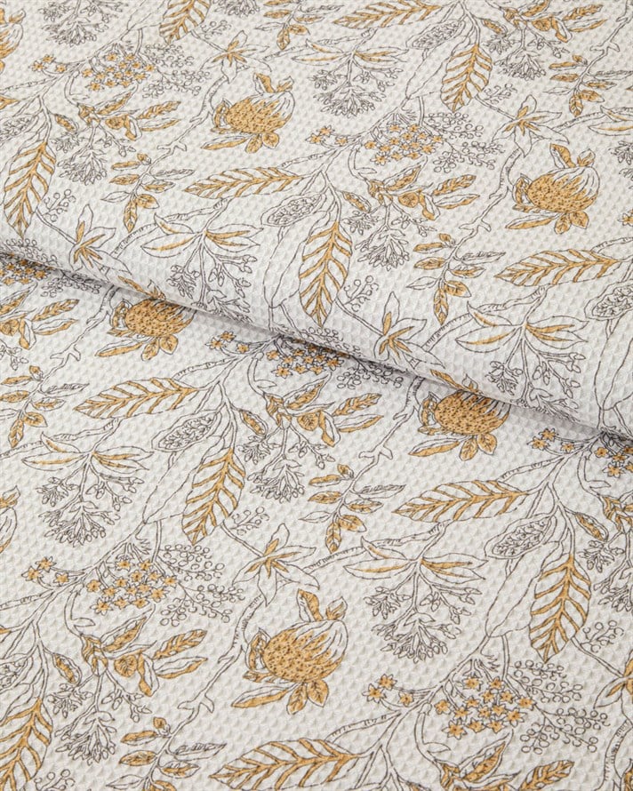 Bonnie Çift Kişilik Pike 200x220 cm Sarı