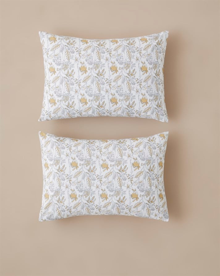 Bonnie Kolay Ütülenir 2li Yastık Kılıfı 50x70 cm Sarı