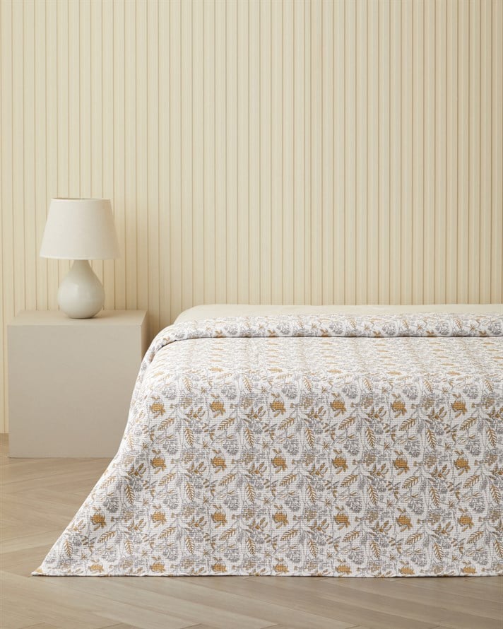 Bonnie Tek Kişilik Pike 150x220 cm Sarı