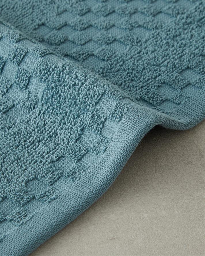 Border Check Pamuk El Havlusu 30x40 cm Petrol