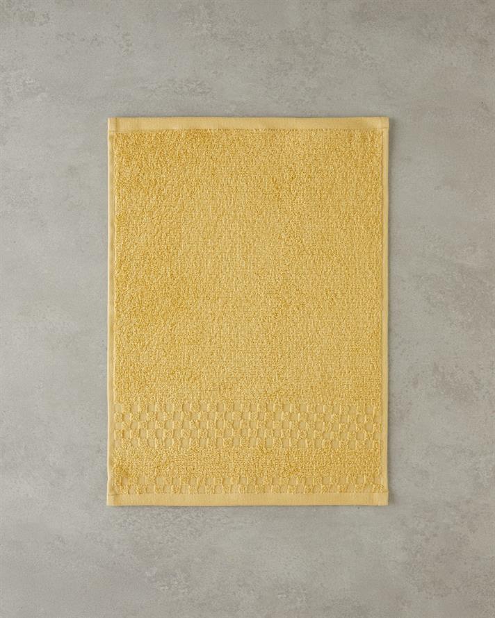 Border Check Pamuk El Havlusu 30x40 cm Sarı