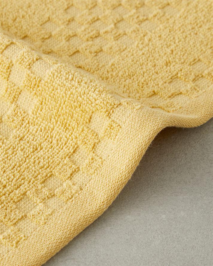 Border Check Pamuk El Havlusu 30x40 cm Sarı