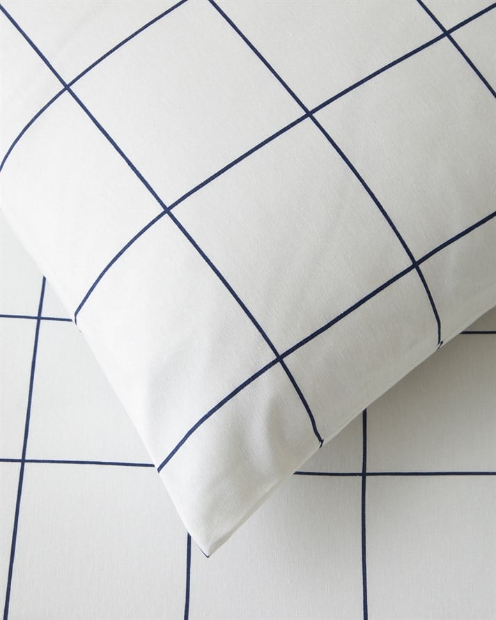 Border Dots Kolay Ütülenir Tek Kişilik Çarşaflı Nevresim Takımı 160x220 cm Lacivert