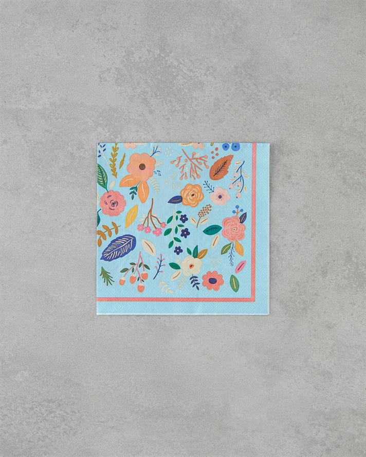 Botanic 20li Kağıt Peçete 33x33 cm Mavi