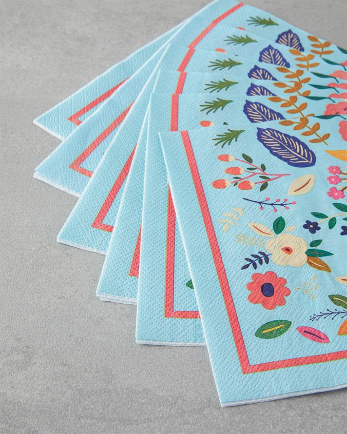 Botanic 20li Kağıt Peçete 33x33 cm Mavi