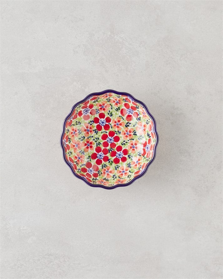 Botanic Stoneware Kase 15 cm Renkli