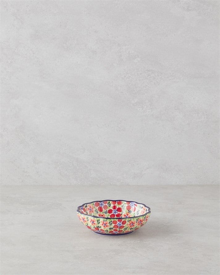 Botanic Stoneware Kase 15 cm Renkli