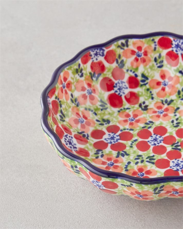 Botanic Stoneware Kase 15 cm Renkli