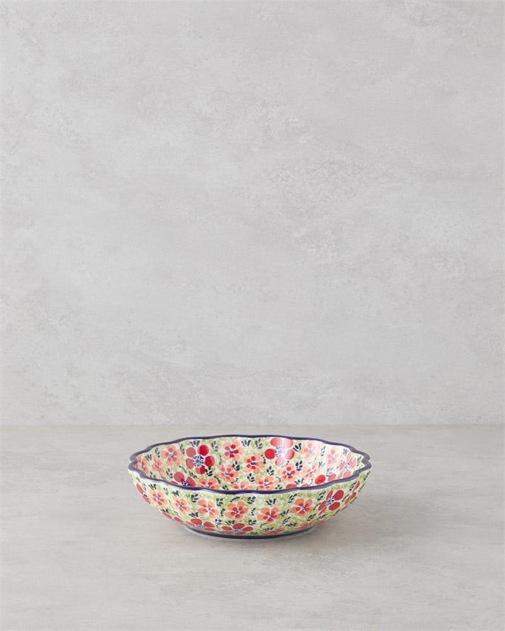 Botanic Stoneware Kase 21,5 cm Renkli