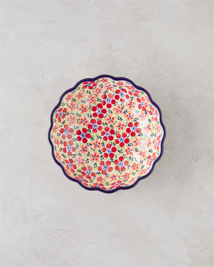 Botanic Stoneware Kase 21,5 cm Renkli