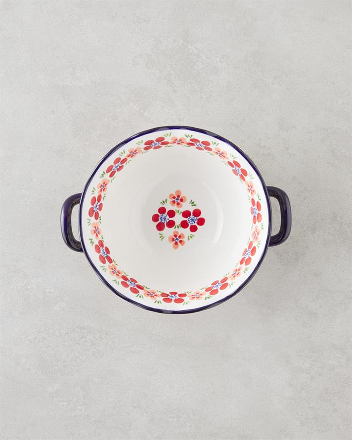 Botanic Stoneware Kase 26 cm Renkli