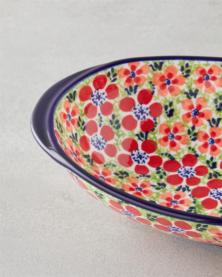 Botanic Stoneware Kayık Tabak 25 cm Renkli