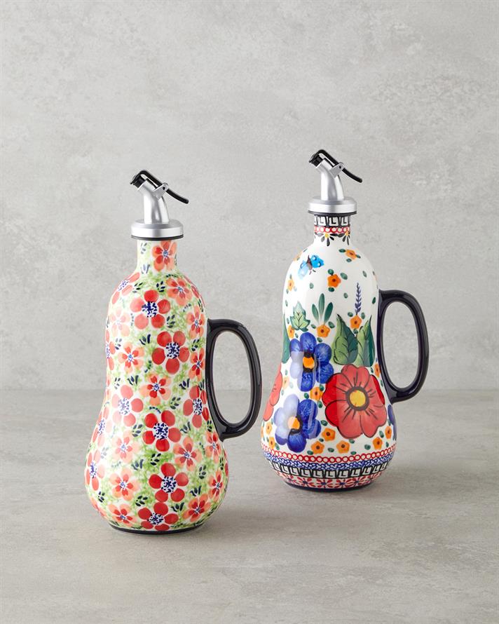Botanic Stoneware Yağdanlık 600 ml Renkli