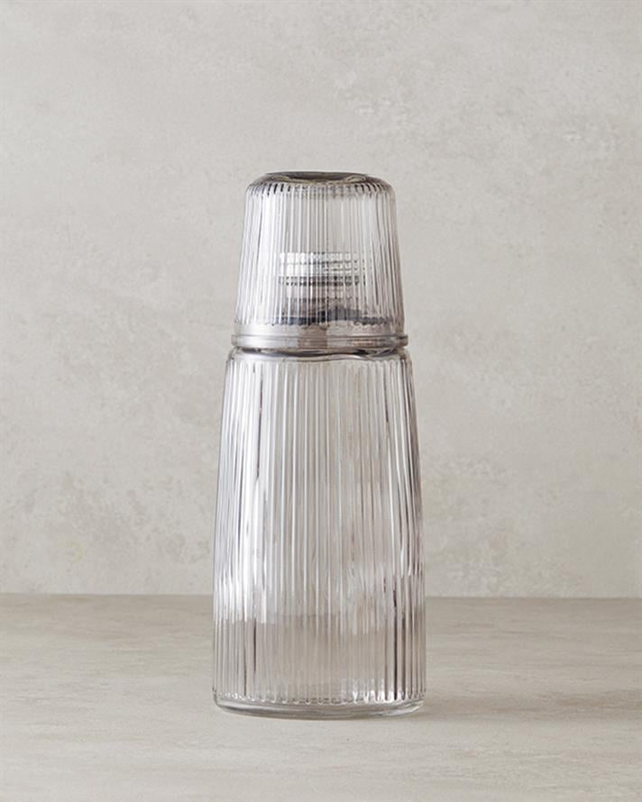 Botelya Cam Başucu Sürahi Antrasit