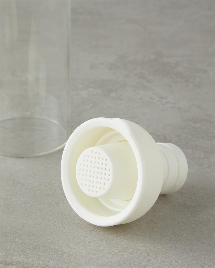 Boty Borosilikat Detoks Şişe 450 ml Beyaz