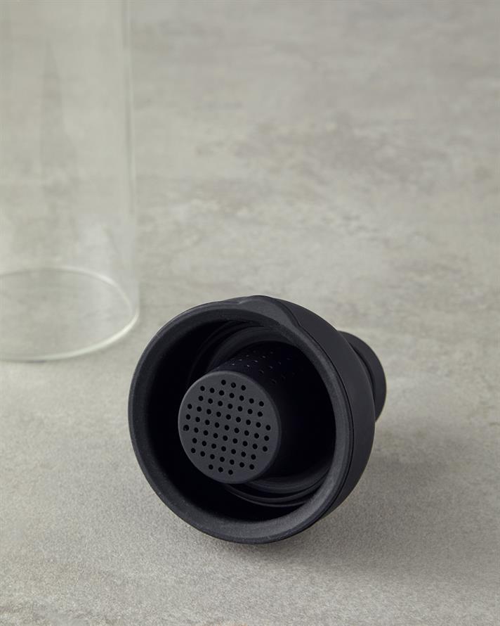 Boty Borosilikat Detoks Şişe 450 ml Siyah