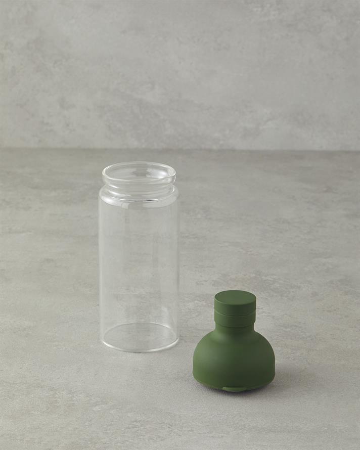 Boty Borosilikat Detoks Şişe 450 ml Yeşil