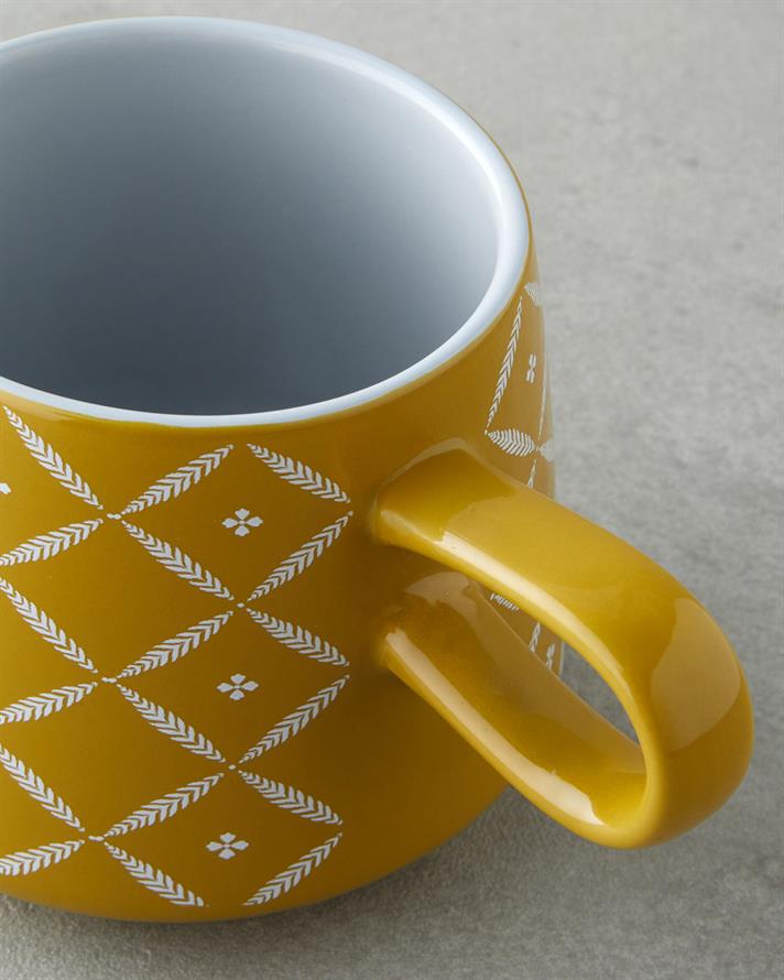 Branchy Stoneware Kupa 340 ml Hardal