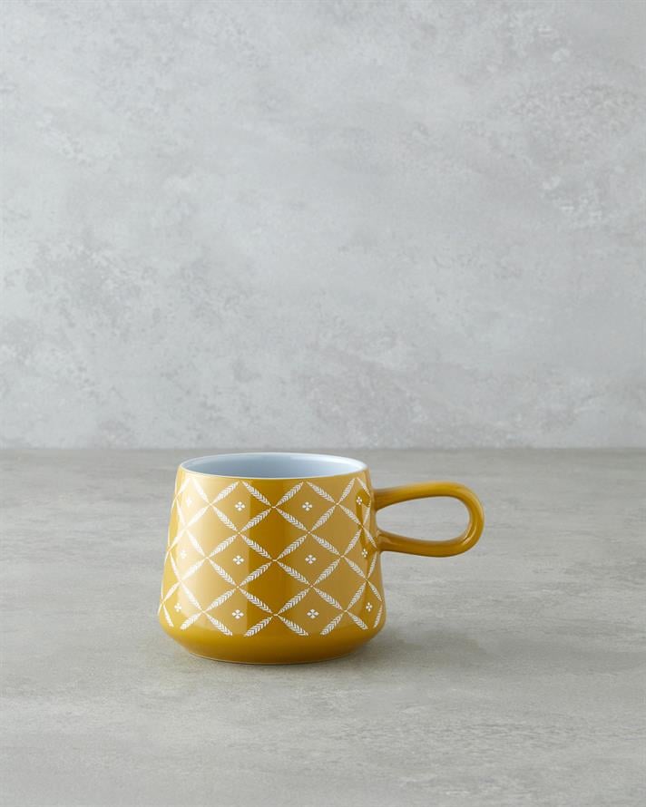 Branchy Stoneware Kupa 340 ml Hardal