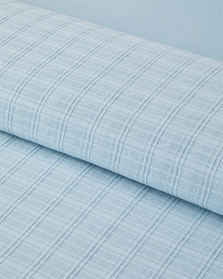 Breezy Escape Pamuk Ekose Çift Kişilik Nevresim Takımı 200x220 cm Mavi