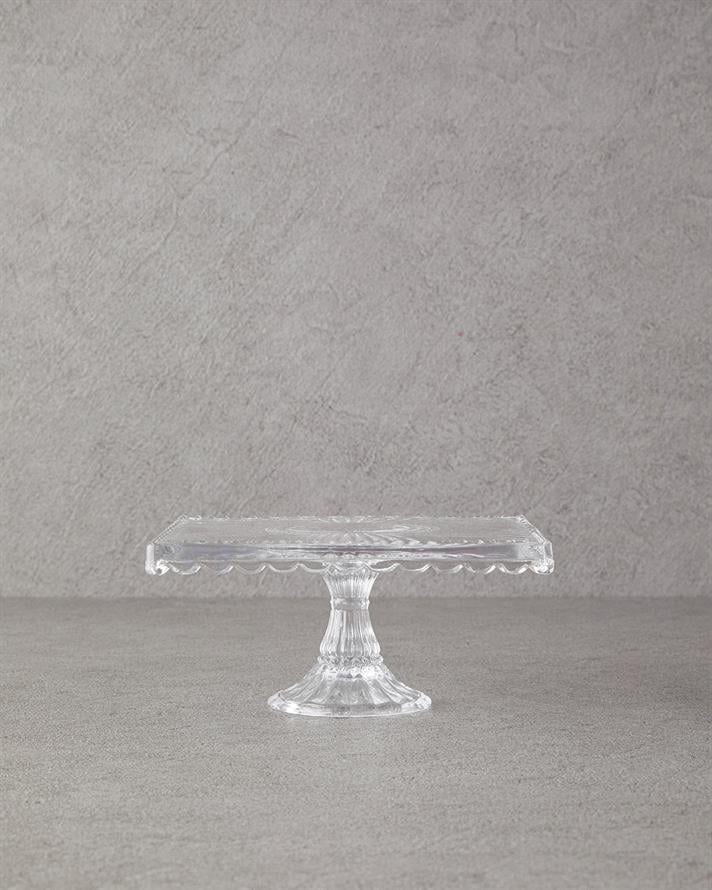 Brice Cam Kek Standı 20 cm Şeffaf